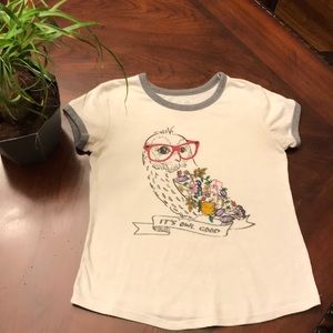 Juniors owl t shirt
